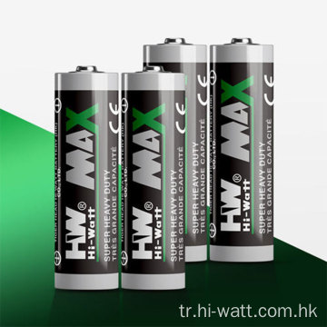 HW AA Pil R6P 1.5V Metal Kılıf